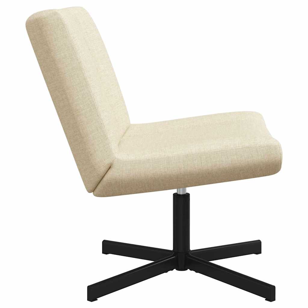 Stolica na kotačiće Krem 63 x 75 x 76 cm tkanina
