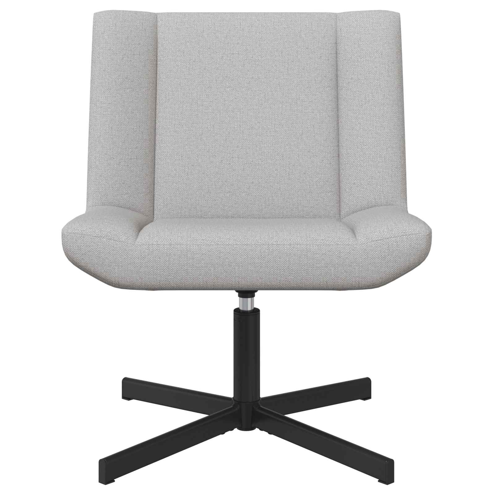 Stolica na kotačiće Oblačnosiva 63 x 75 x 76 cm tkanina
