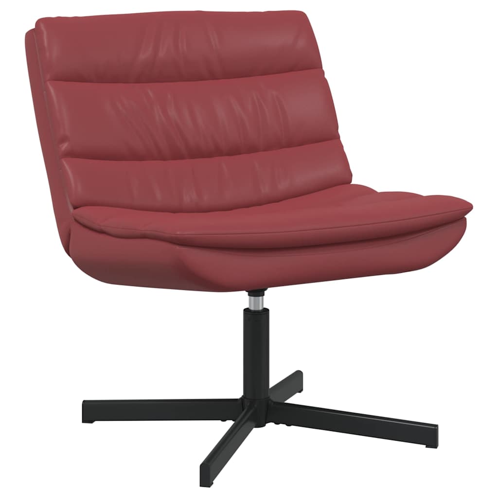 Stolica na kotačiće Vinska crvena 63 x 75 x 76 cm PU