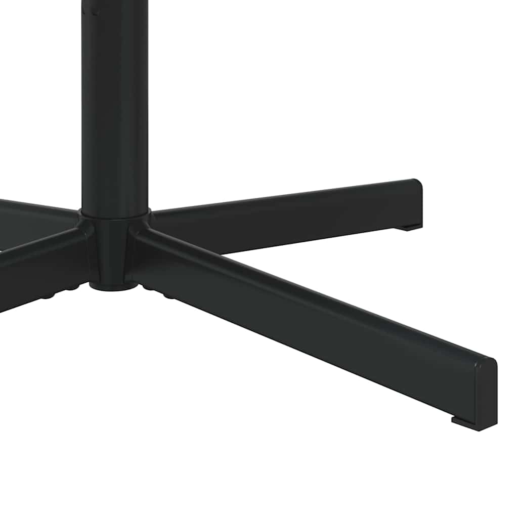 Stolica na kotačiće Crna 63 x 75 x 76 cm tkanina