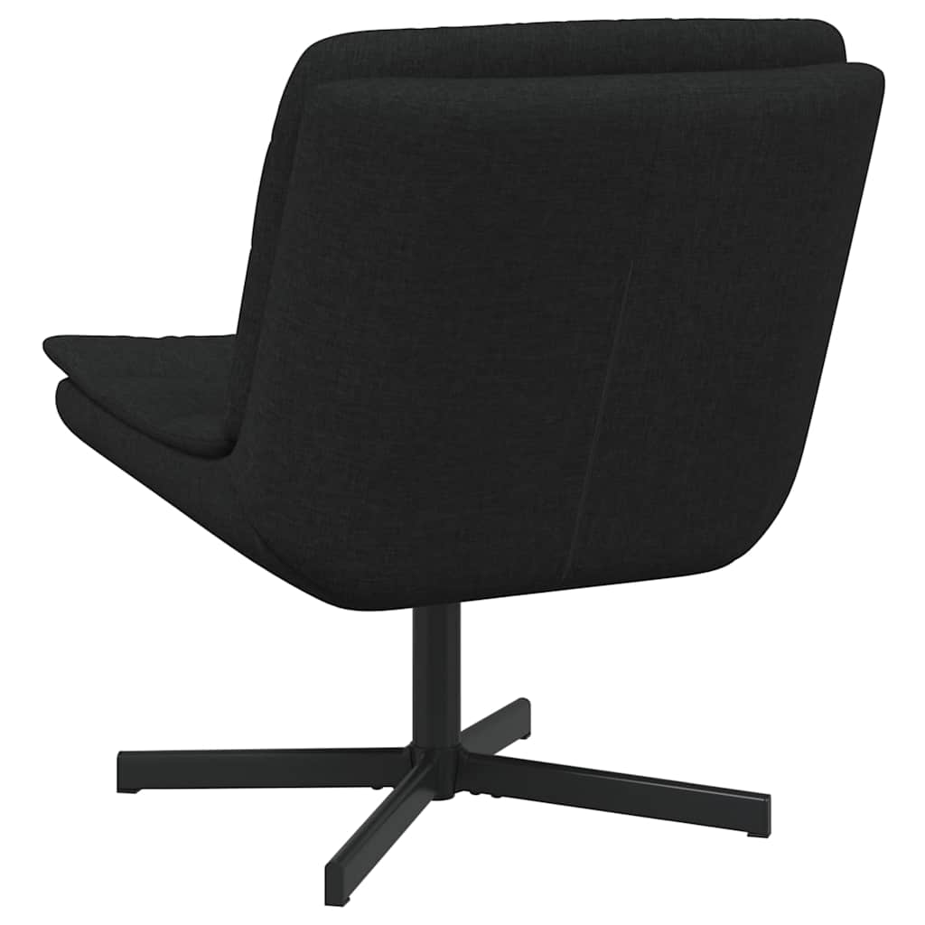 Stolica na kotačiće Crna 63 x 75 x 76 cm tkanina