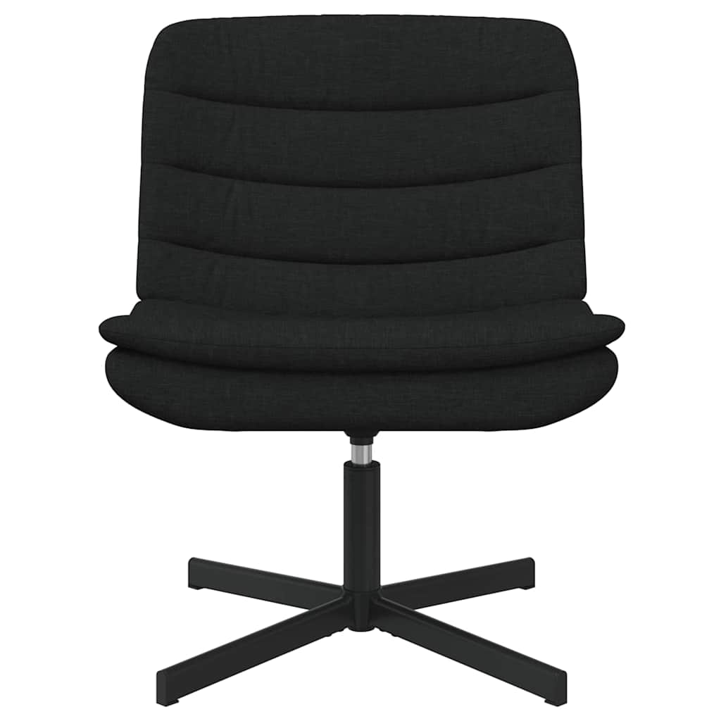 Stolica na kotačiće Crna 63 x 75 x 76 cm tkanina