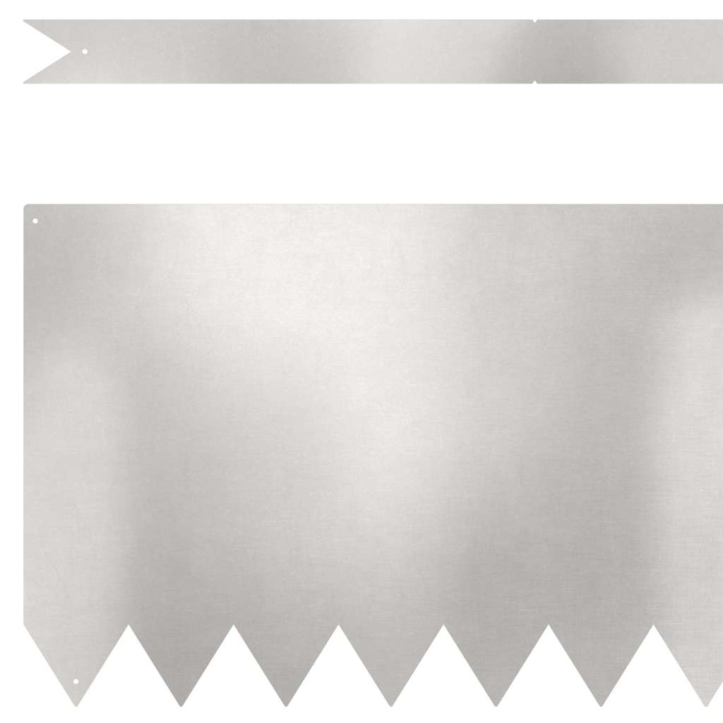 Ograda oko Travnjaka 30 pcs Srebrno 100 x 0,05 x 30 cm