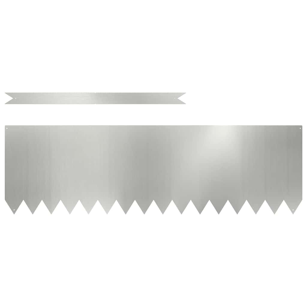 Ograda oko Travnjaka 30 pcs Srebrno 100 x 0,05 x 30 cm