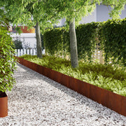 Ograda oko Travnjaka 30 pcs Rđa 100 x 0,05 x 30 cm