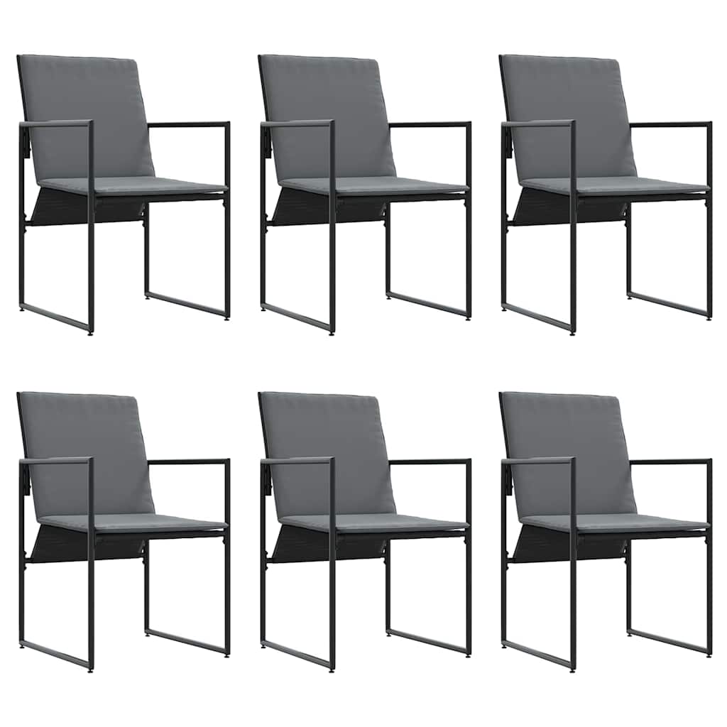 Vrtni set za objed 7 pcs Crna Čelik