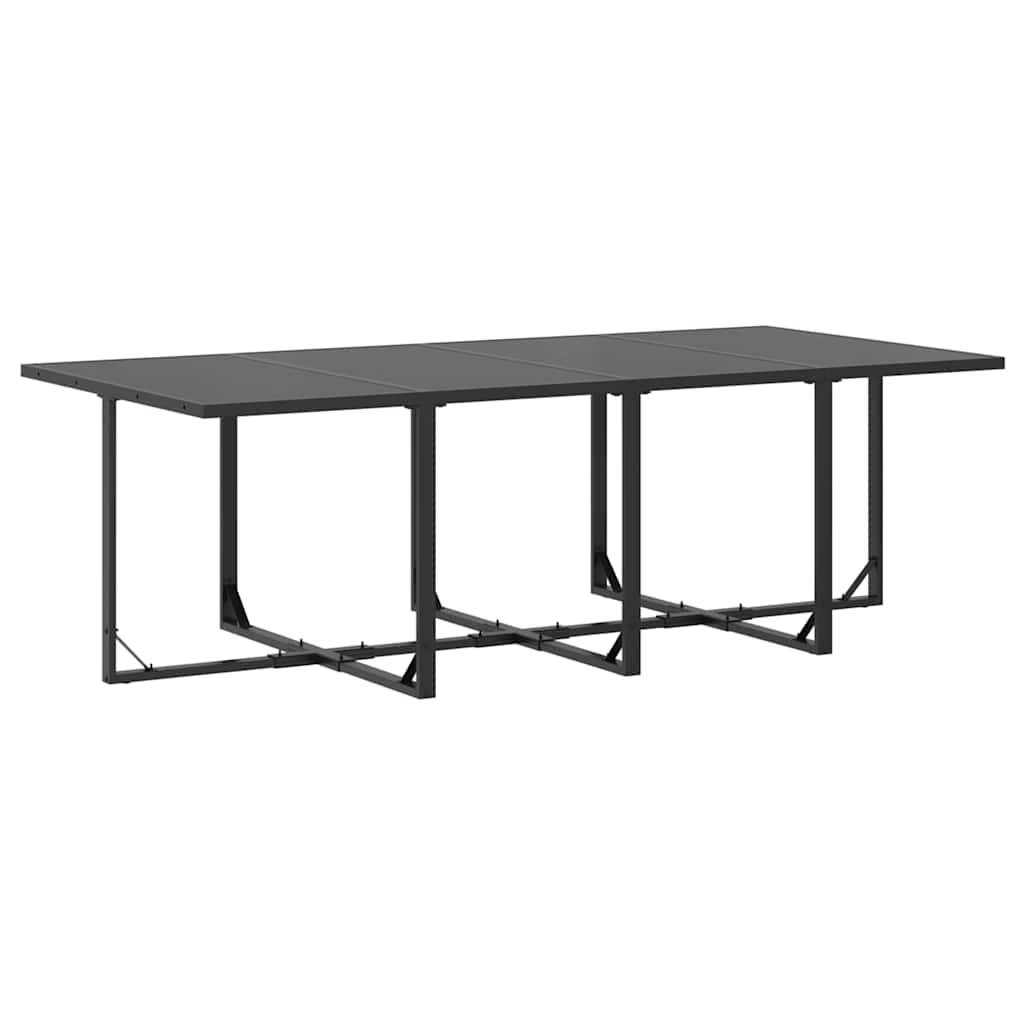 Vrtni set za objed 9 pcs Crna Čelik