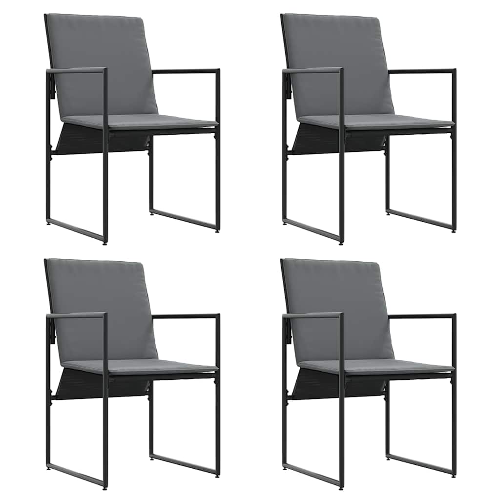 Vrtni set za objed 9 pcs Crna Čelik