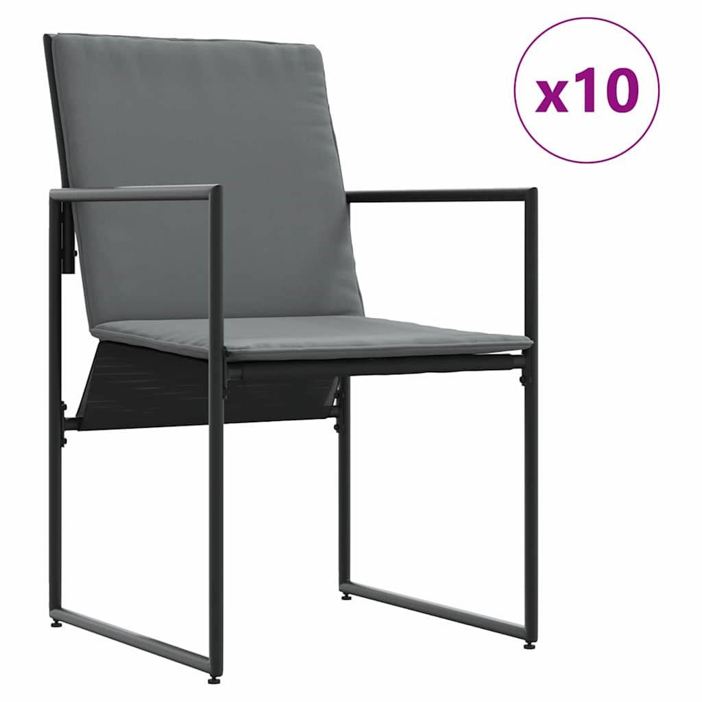 Vrtni set za objed 11 pcs Crna Čelik