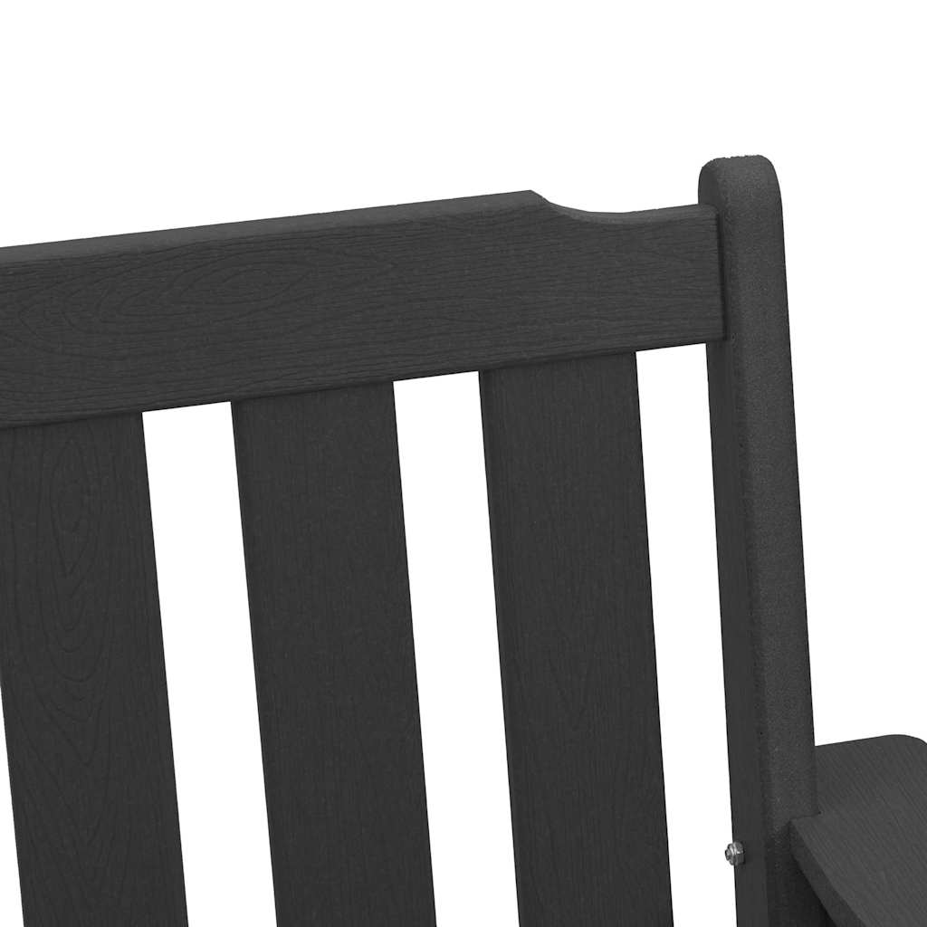 Vrtna stolica 4 pcs Crna 65.5 x 59 x 88 cm Polietilen