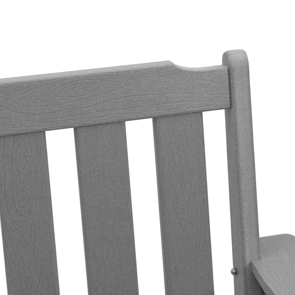 Vrtna stolica 4 pcs Svijetlo siva 65.5 x 59 x 88 cm Polietilen