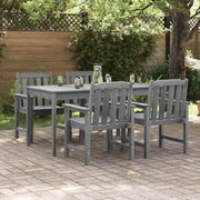 Vrtna stolica 4 pcs Svijetlo siva 65.5 x 59 x 88 cm Polietilen