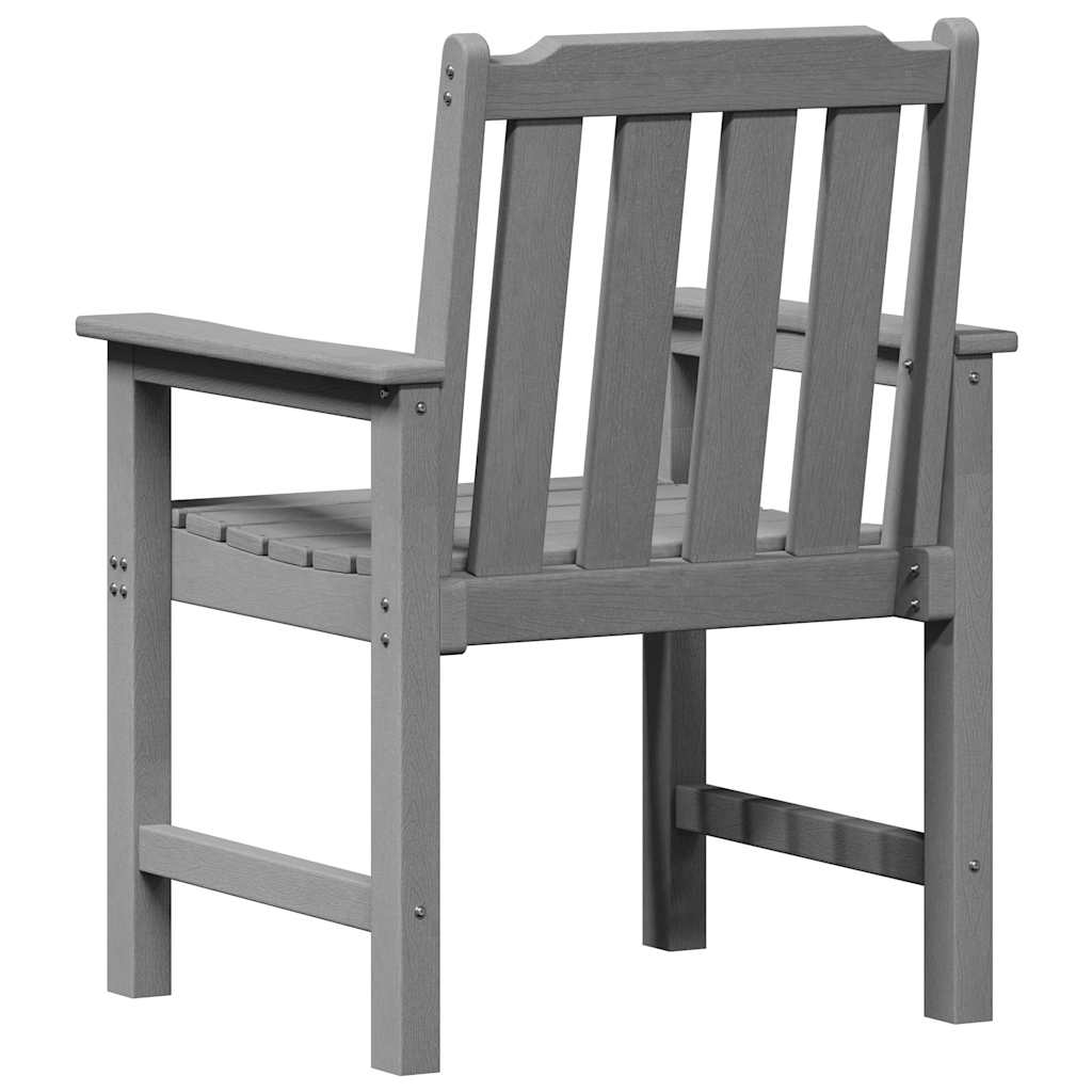 Vrtna stolica 4 pcs Svijetlo siva 65.5 x 59 x 88 cm Polietilen