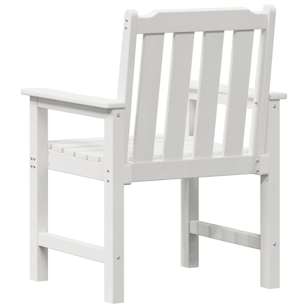 Vrtna stolica 6 pcs Bijelo 65.5 x 59 x 88 cm Polietilen