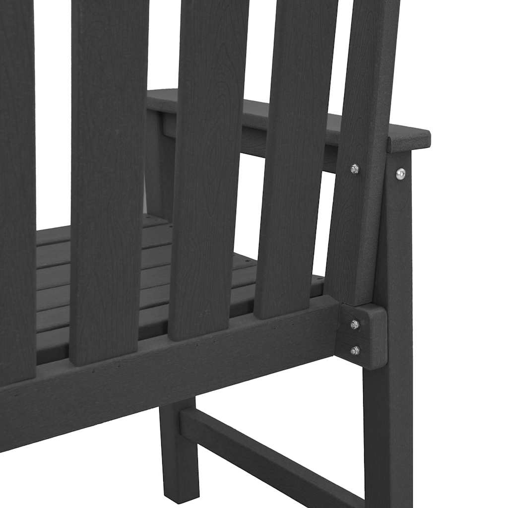 Vrtna stolica 6 pcs Crna 65.5 x 59 x 88 cm Polietilen