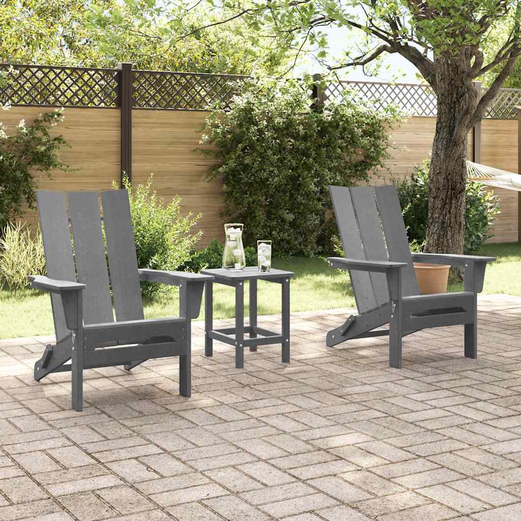 Vrtna stolica 2 pcs Svijetlo siva 80.5 x 74.5 x 92 cm