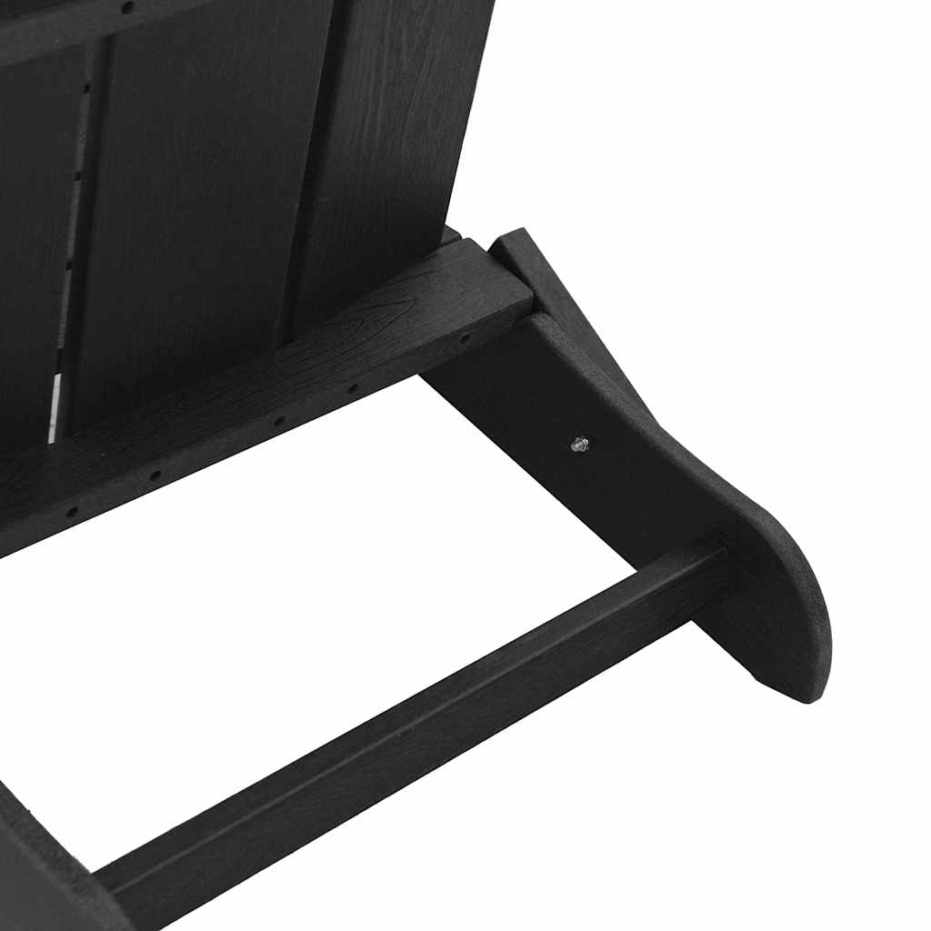 Vrtna stolica 3 pcs Crna 80.5 x 74.5 x 92 cm Polietilen