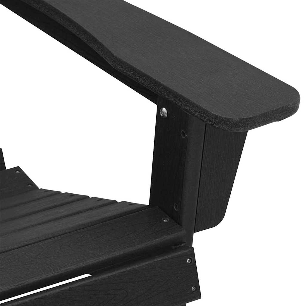 Vrtna stolica 2 pcs Crna 82 x 74 x 92 cm Polietilen