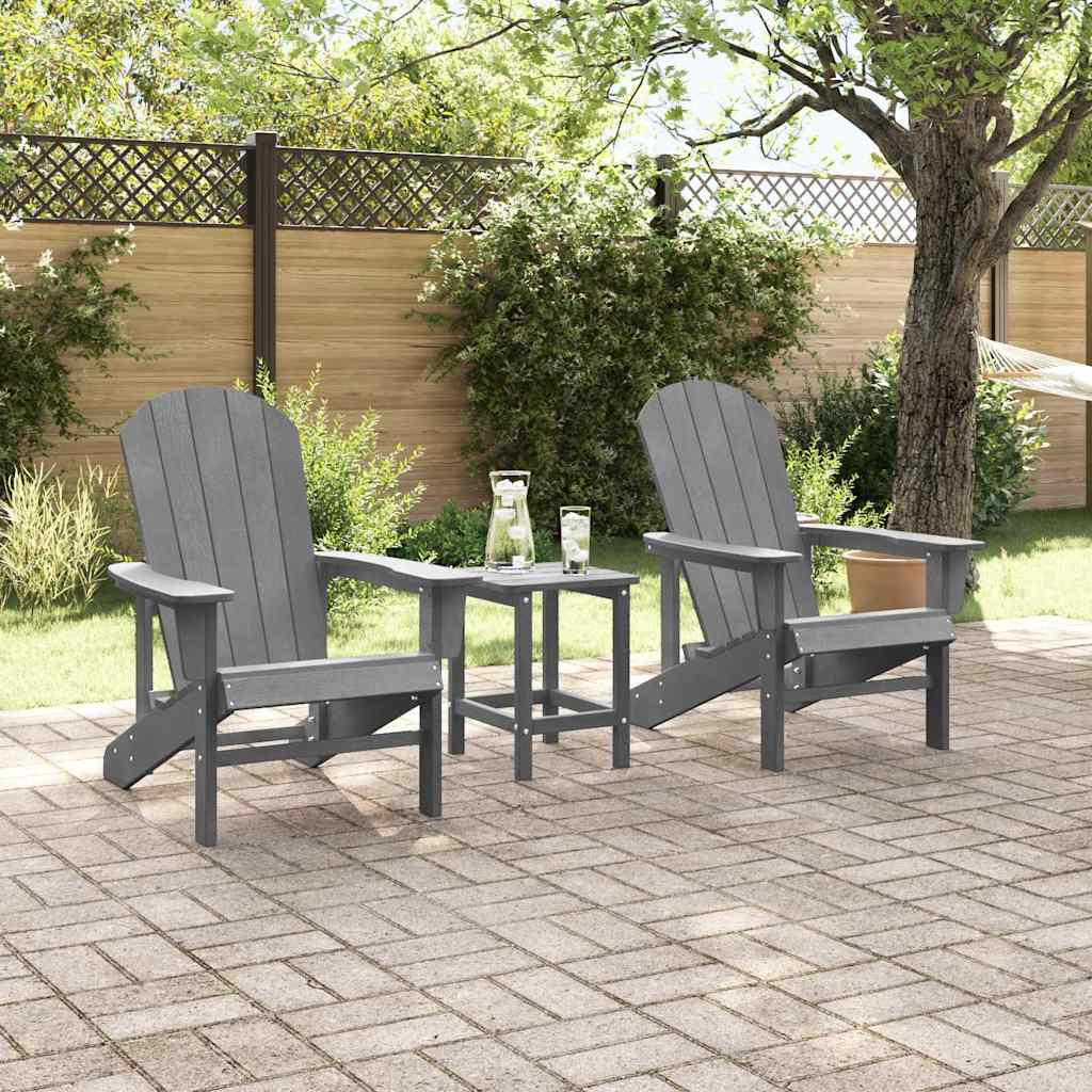 Vrtna stolica 2 pcs Svijetlo siva 82 x 74 x 92 cm Polietilen