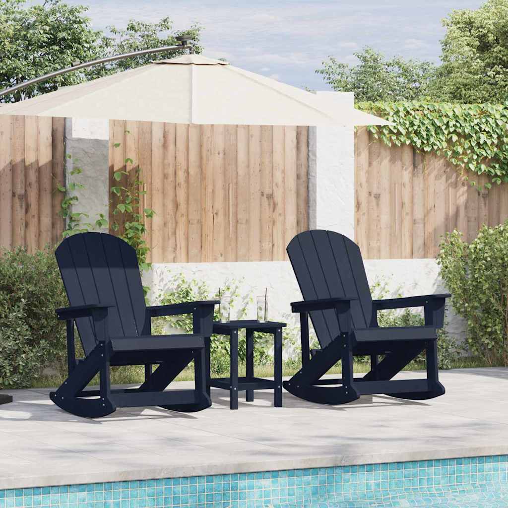Adirondack ljuljačke 2 pcs Mornarsko plava HDPE