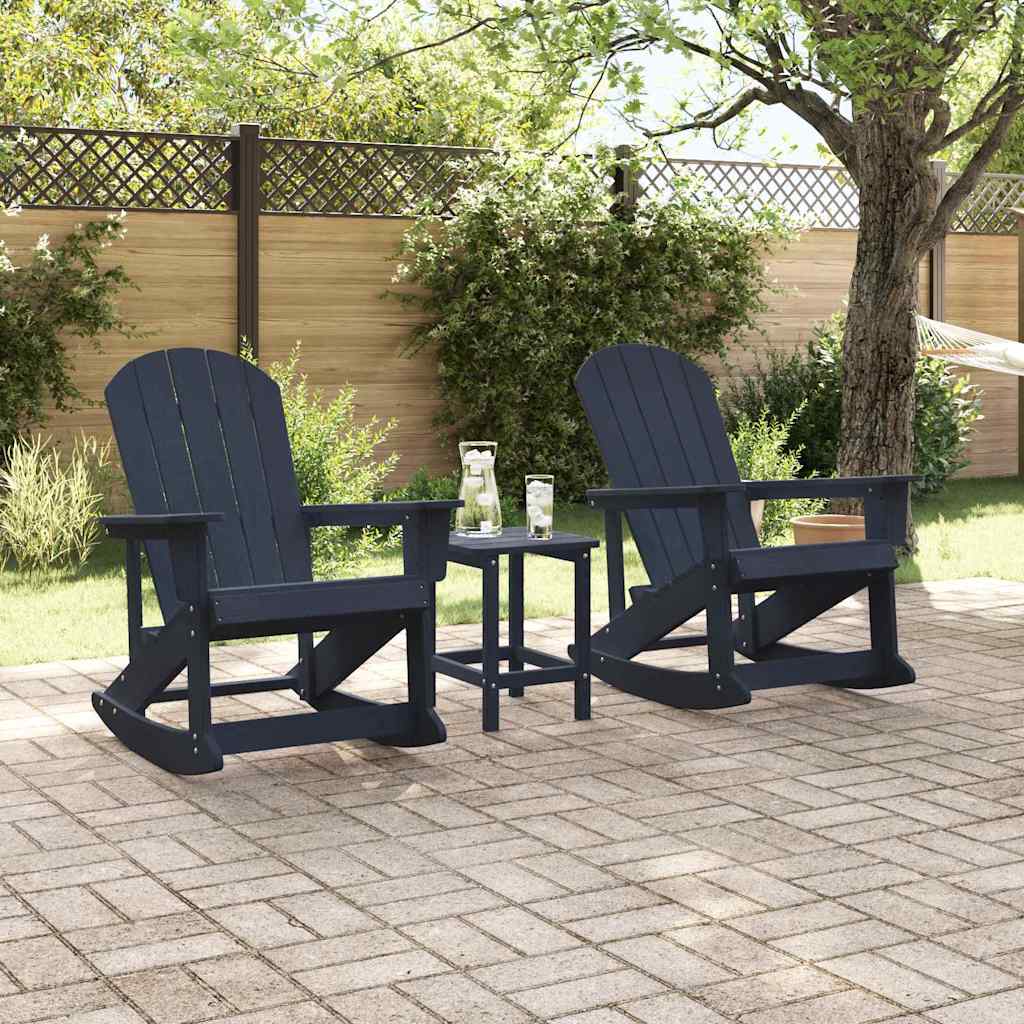 Adirondack ljuljačke 2 pcs Mornarsko plava HDPE