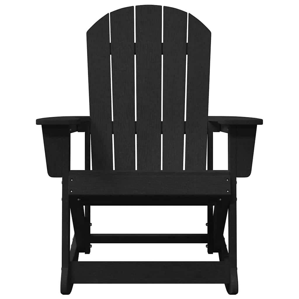Adirondack ljuljačke 2 pcs Crna HDPE