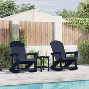 Set lounge namještaja za vrt 3 pcs Mornarsko plava HDPE