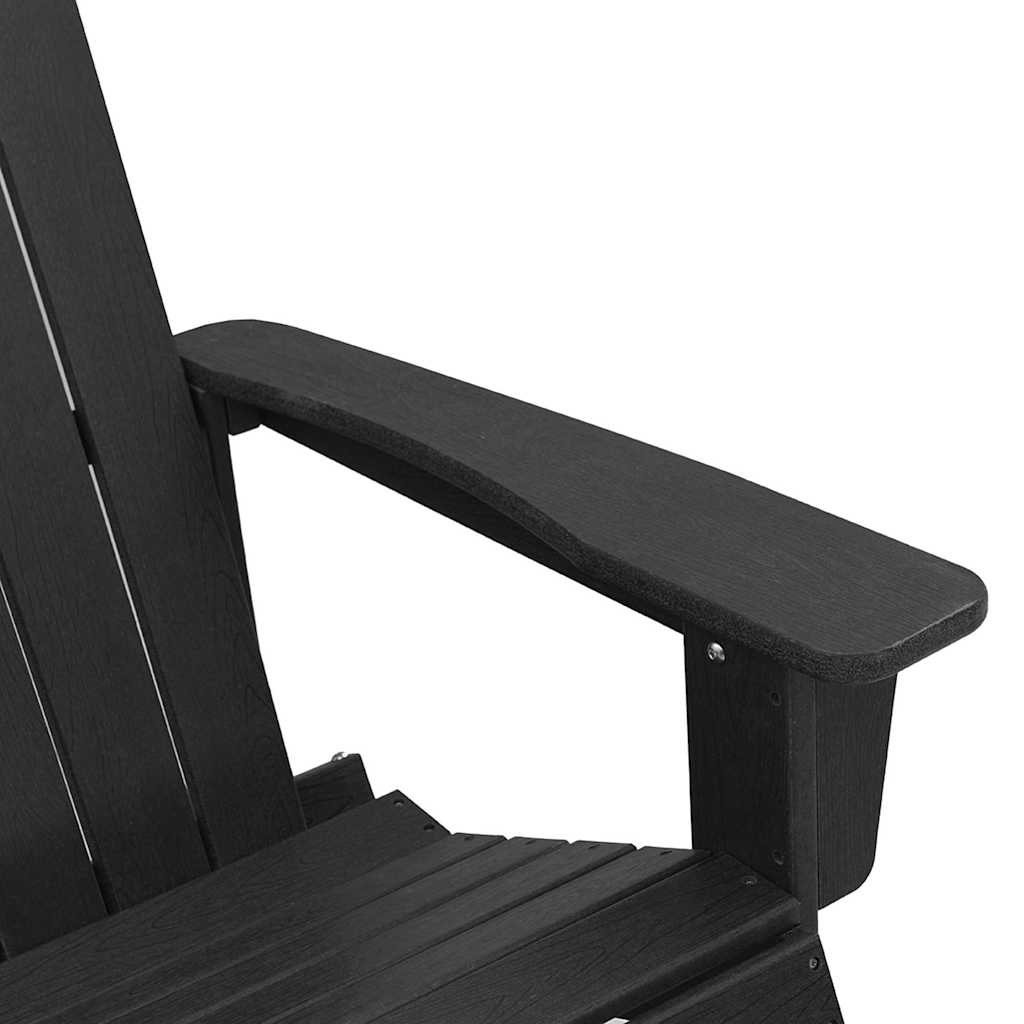 Set lounge namještaja za vrt 3 pcs Crna HDPE