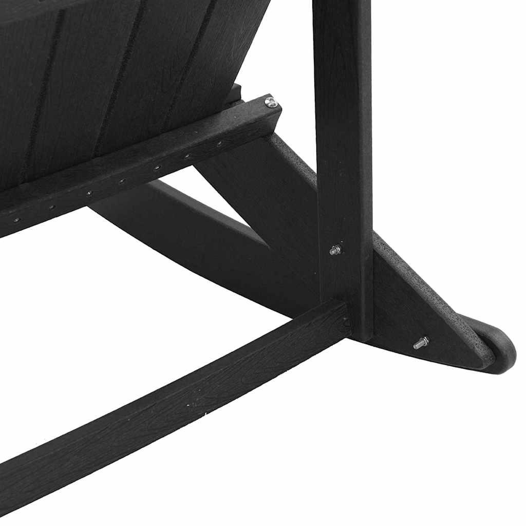Set lounge namještaja za vrt 3 pcs Crna HDPE