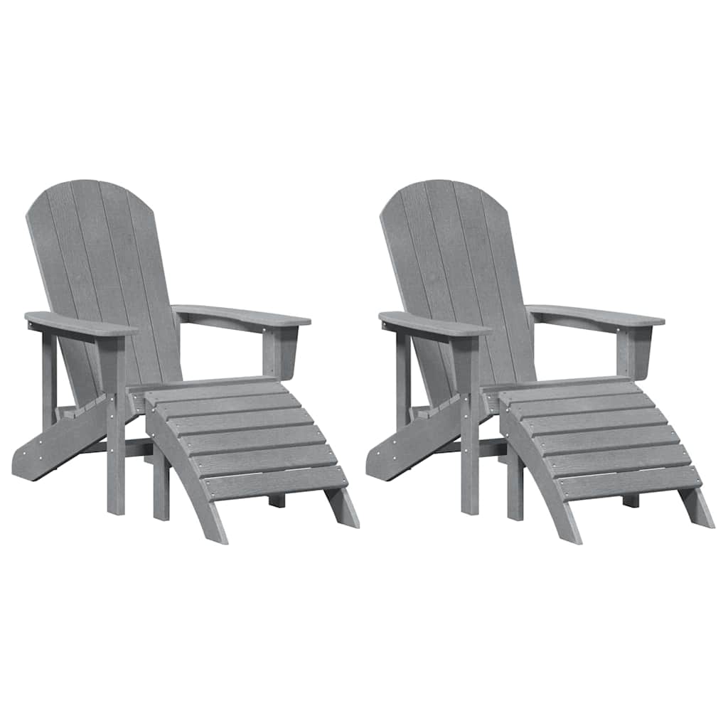 Vrtna stolica 2 pcs Svijetlo siva 83 x 74 x 92 cm Polietilen