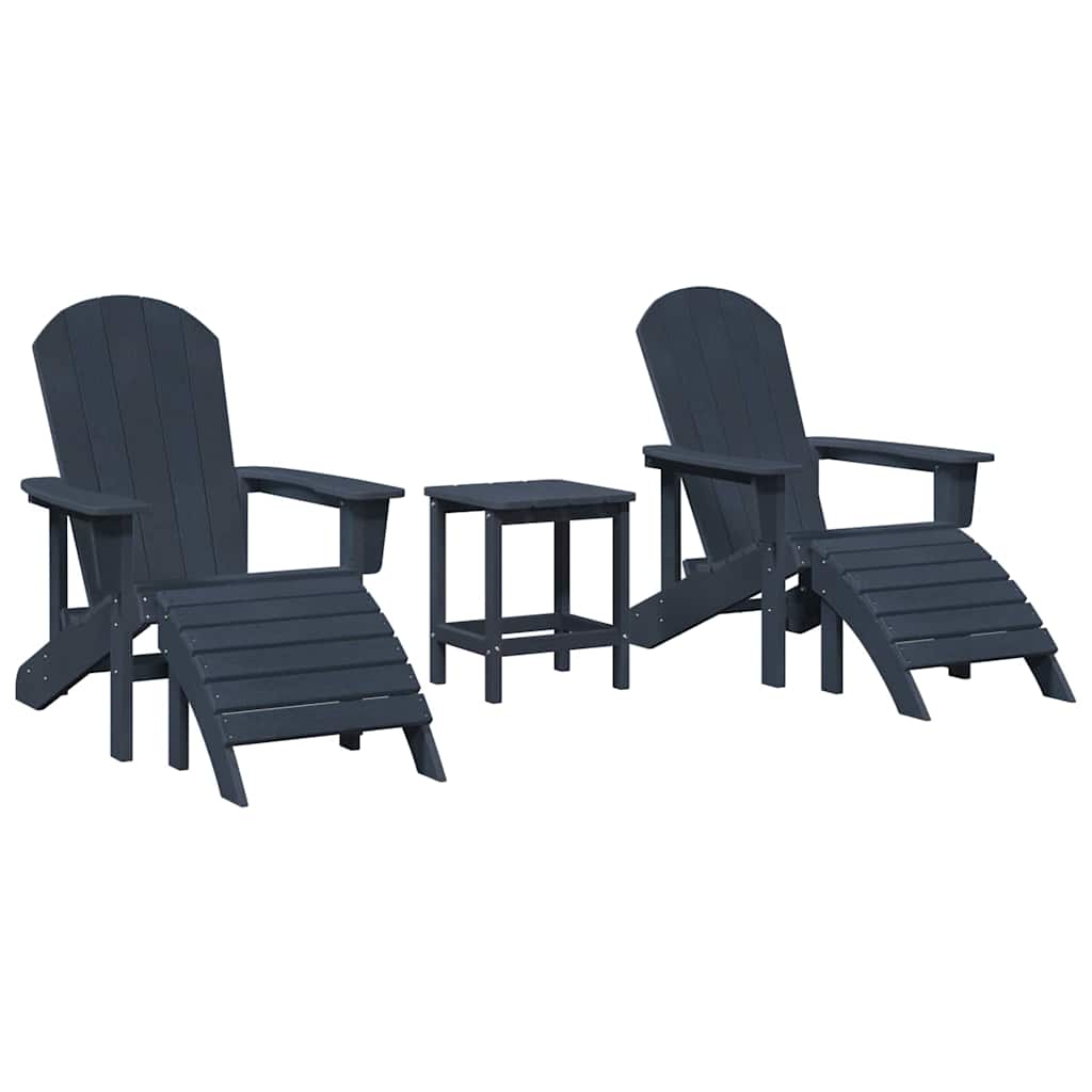 Vrtna stolica 3 pcs Mornarska Polietilen