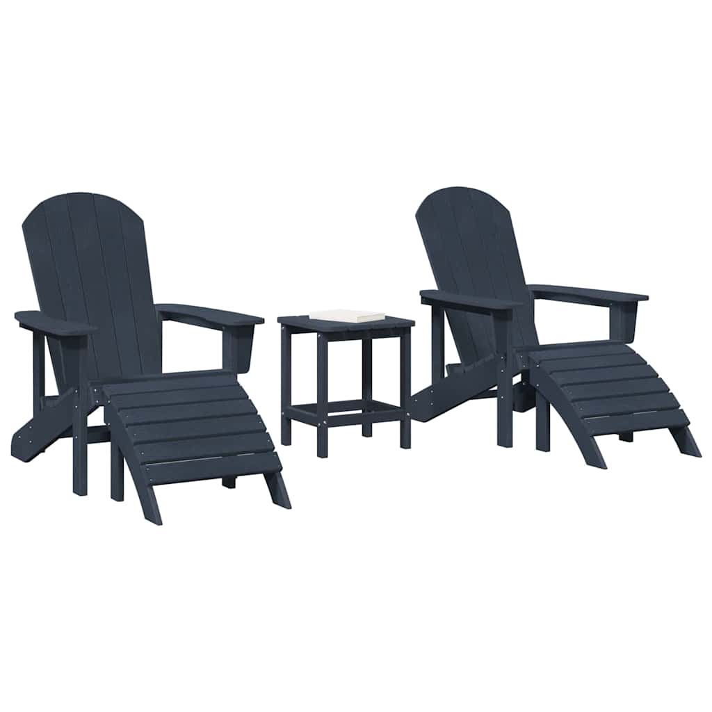 Vrtna stolica 3 pcs Mornarska Polietilen