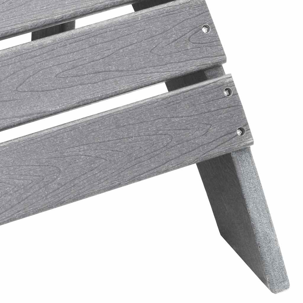 Vrtna stolica 3 pcs Svijetlo siva Polietilen