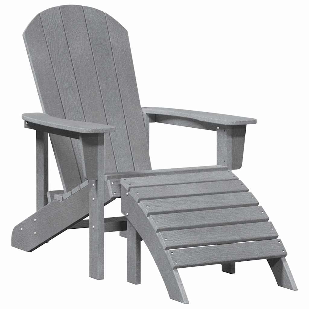 Vrtna stolica 3 pcs Svijetlo siva Polietilen