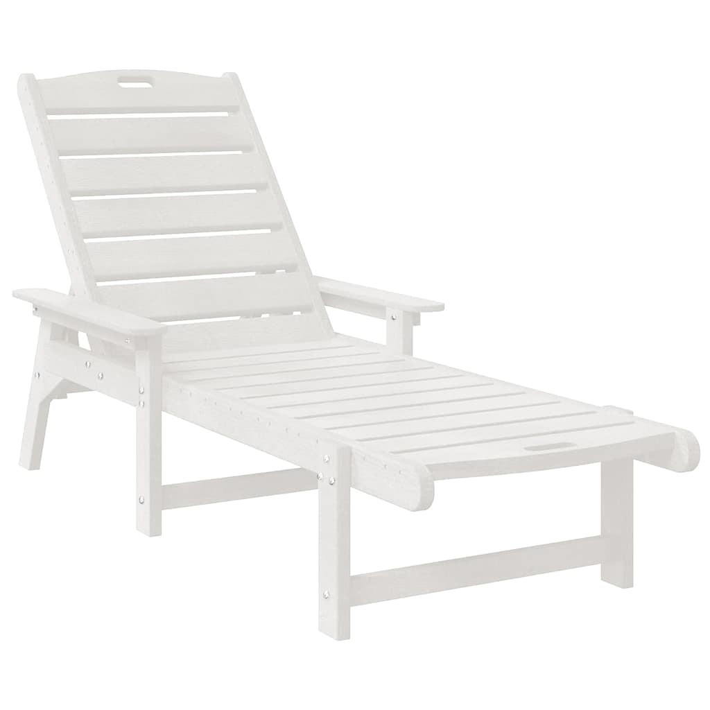 Ležaljka 2 pcs Bijelo 195,5 x 53 x 98,5 cm Polietilen