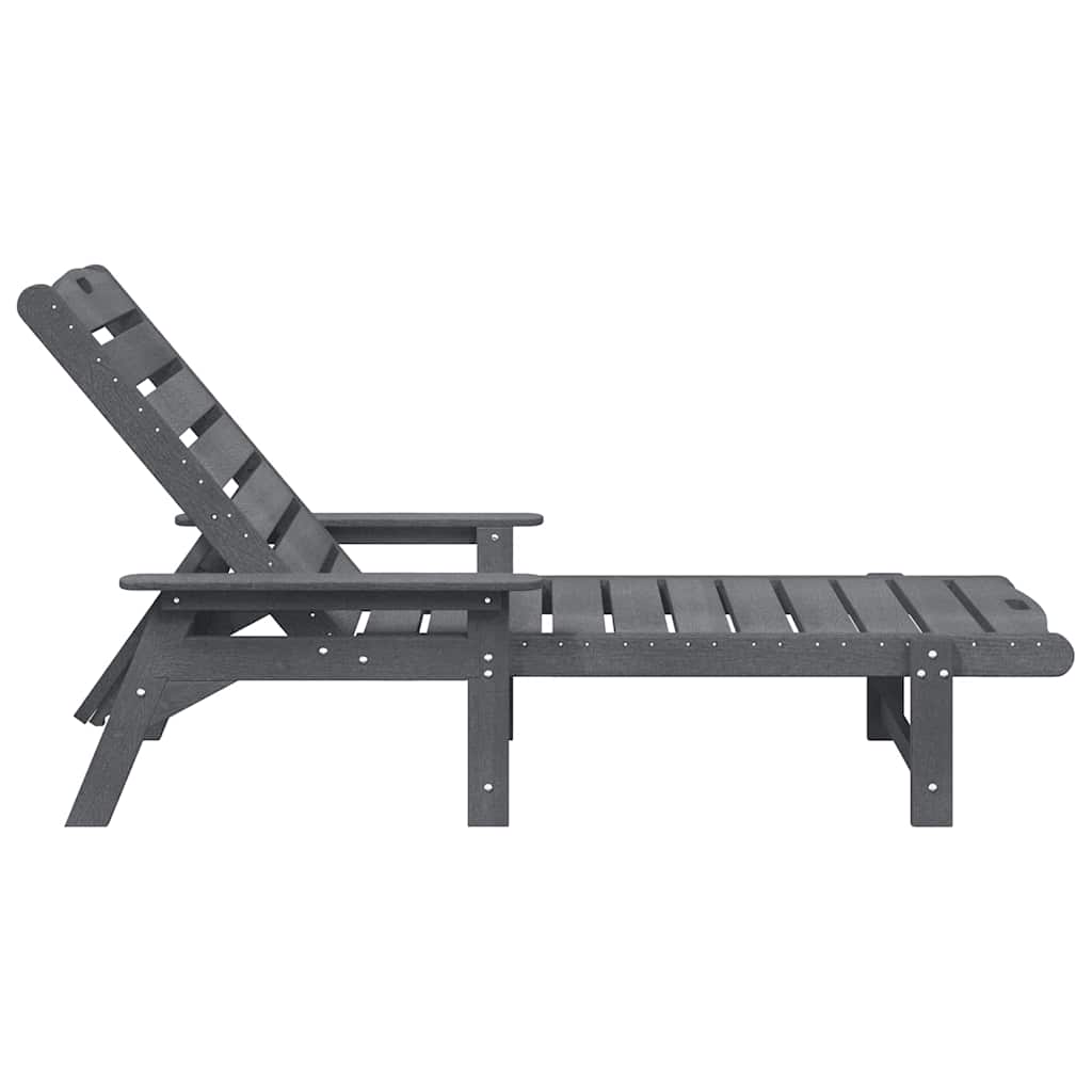 Ležaljka 2 pcs Svijetlo siva 195,5 x 53 x 98,5 cm Polietilen