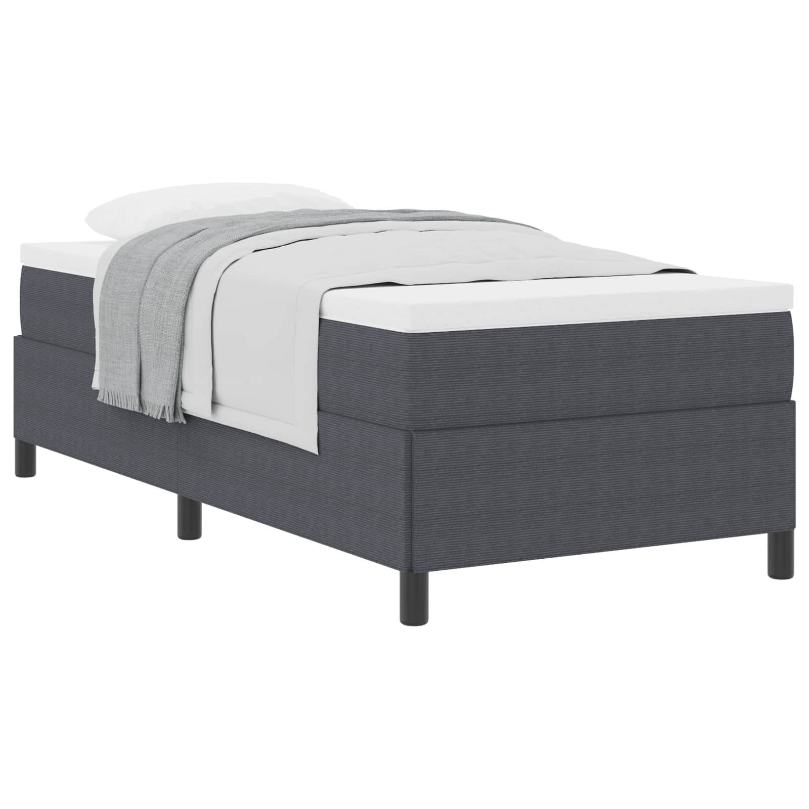Krevet s opruga kutije Tamno siva 80 x 200 cm Kordura tekstil