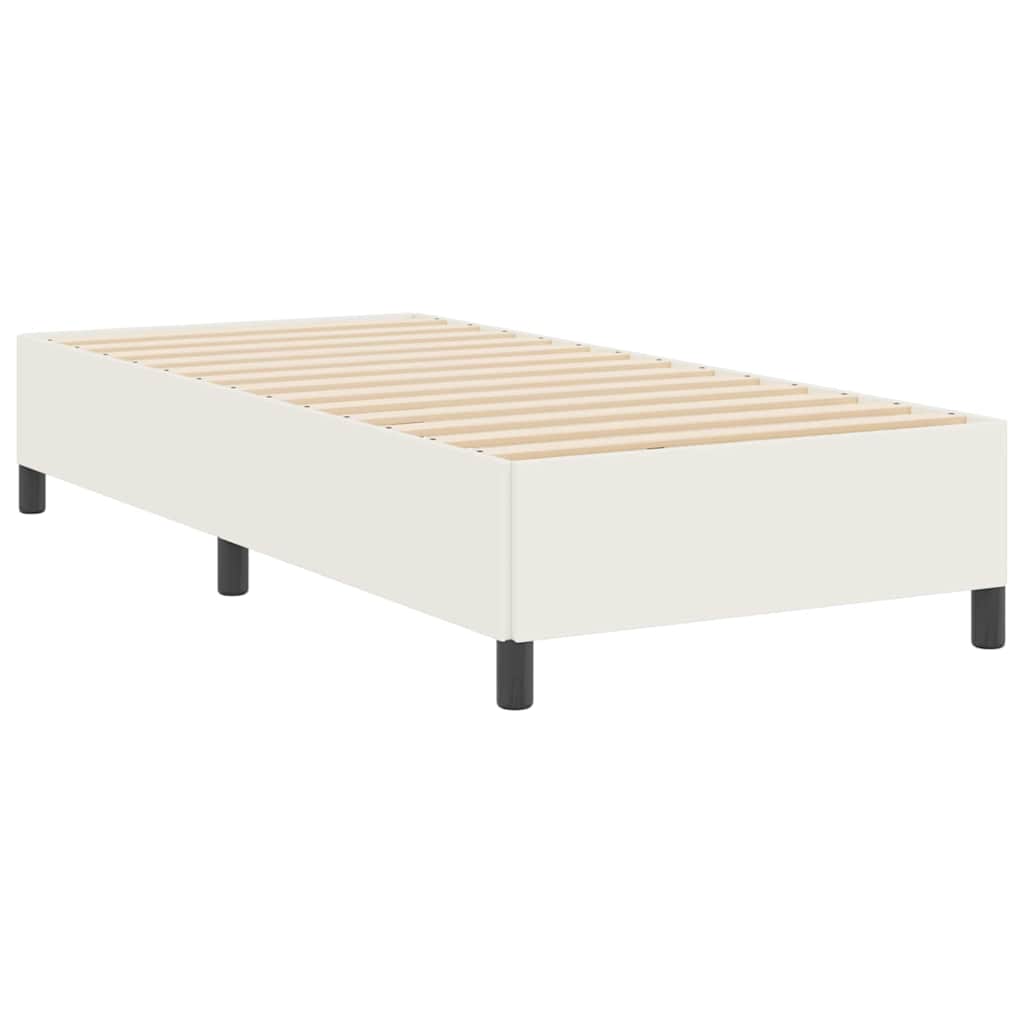 Krevet s opruga kutije Krem 90 x 190 cm Kordura tekstil