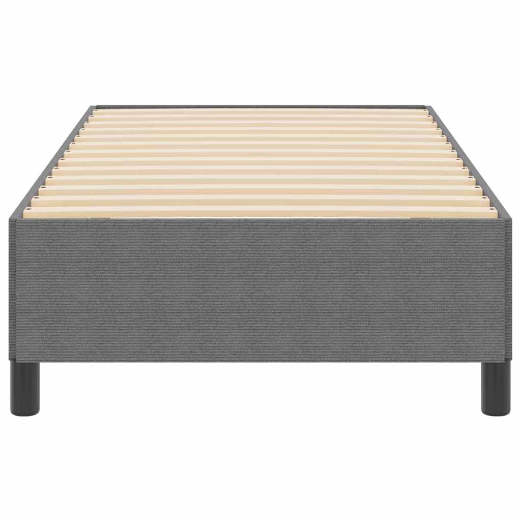 Krevet s opruga kutije Svjetlosiva 90 x 200 cm Kordura tekstil