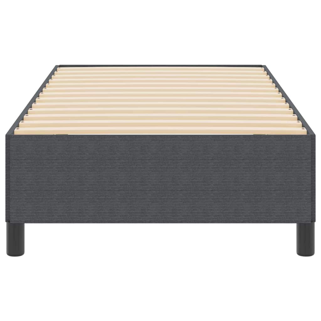 Krevet s opruga kutije Tamnosiva 90 x 200 cm Kordura tekstil
