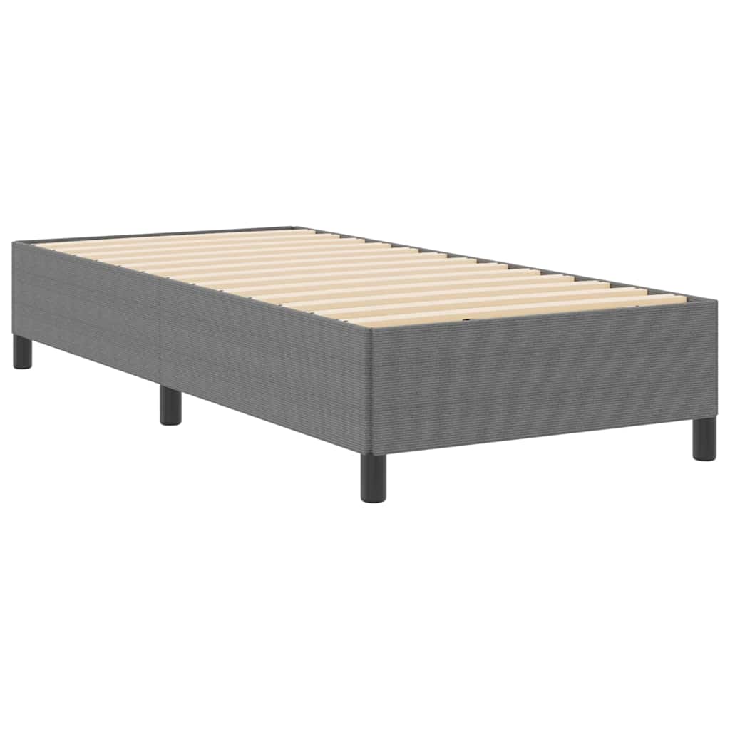 Krevet s opruga kutije Svjetlosiva 100 x 200 cm Kordura tekstil