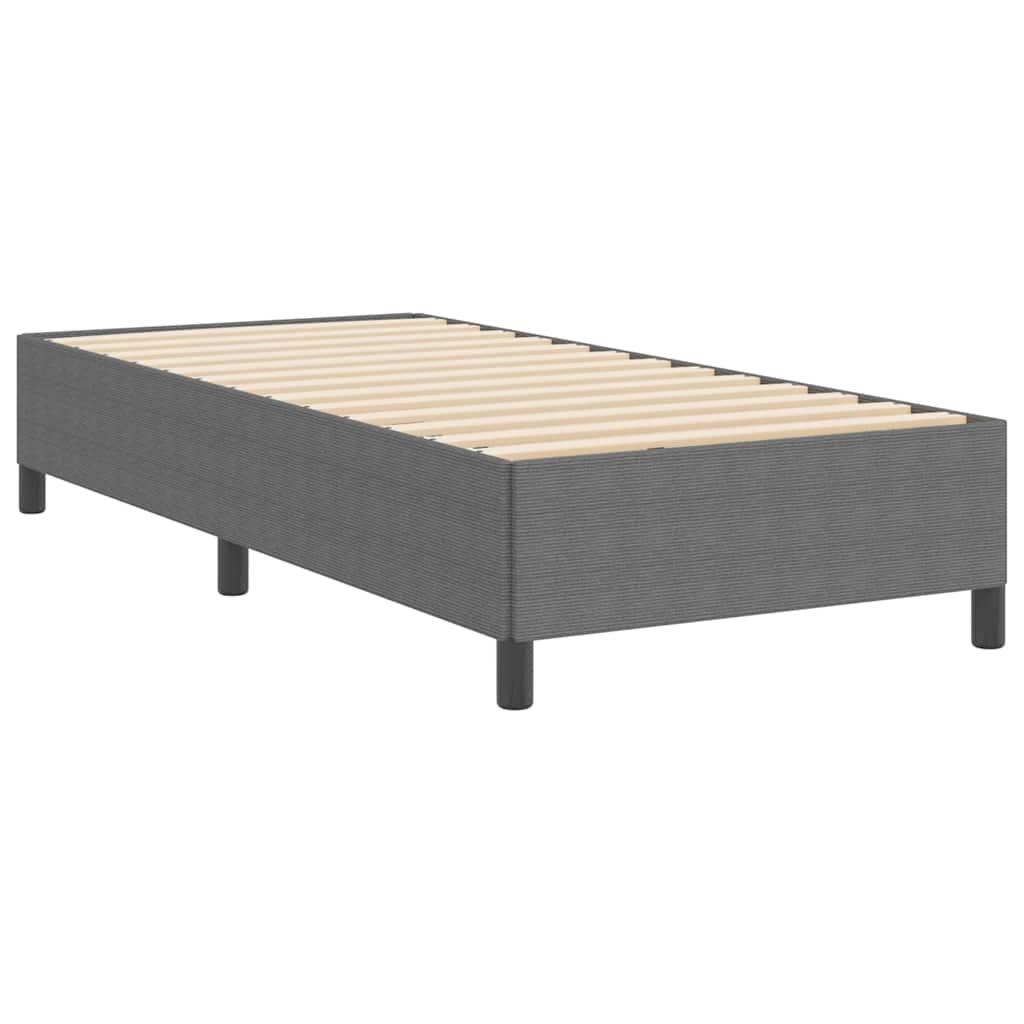 Krevet s opruga kutije Svjetlosiva 100 x 200 cm Kordura tekstil