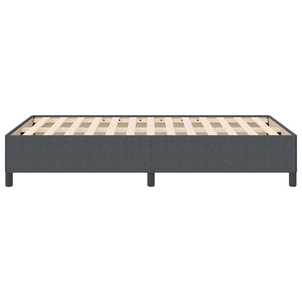 Krevet s opruga kutije Tamnosiva 120 x 190 cm Kordura tekstil