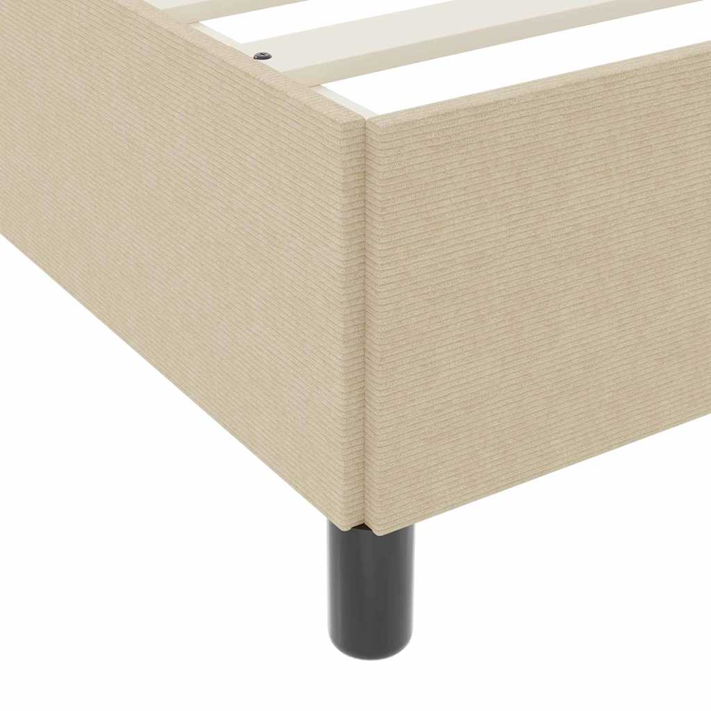Krevet s opruga kutije Siva zelena 120 x 190 cm Kordura tekstil