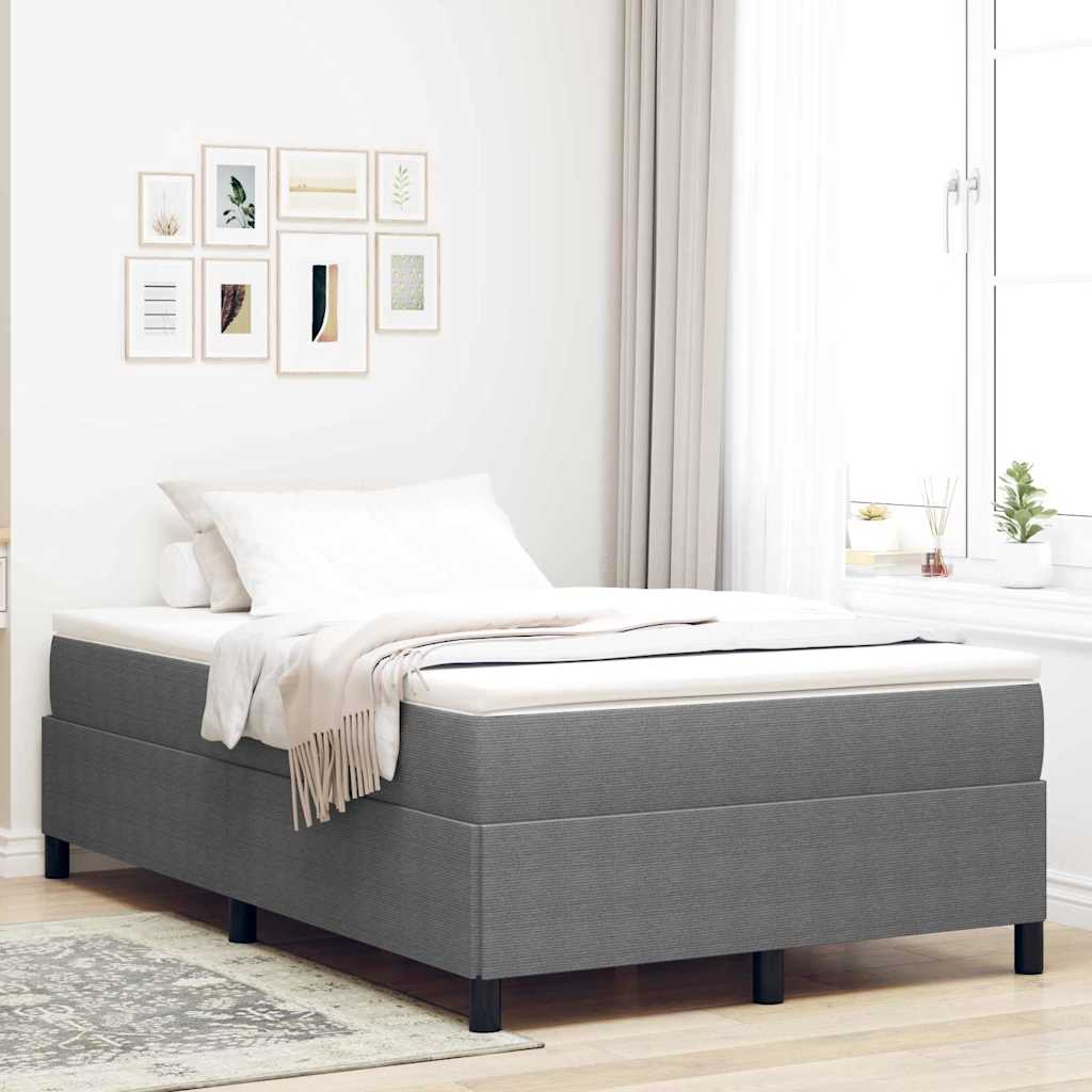 Krevet s opruga kutije Svjetlosiva 120 x 200 cm Kordura tekstil