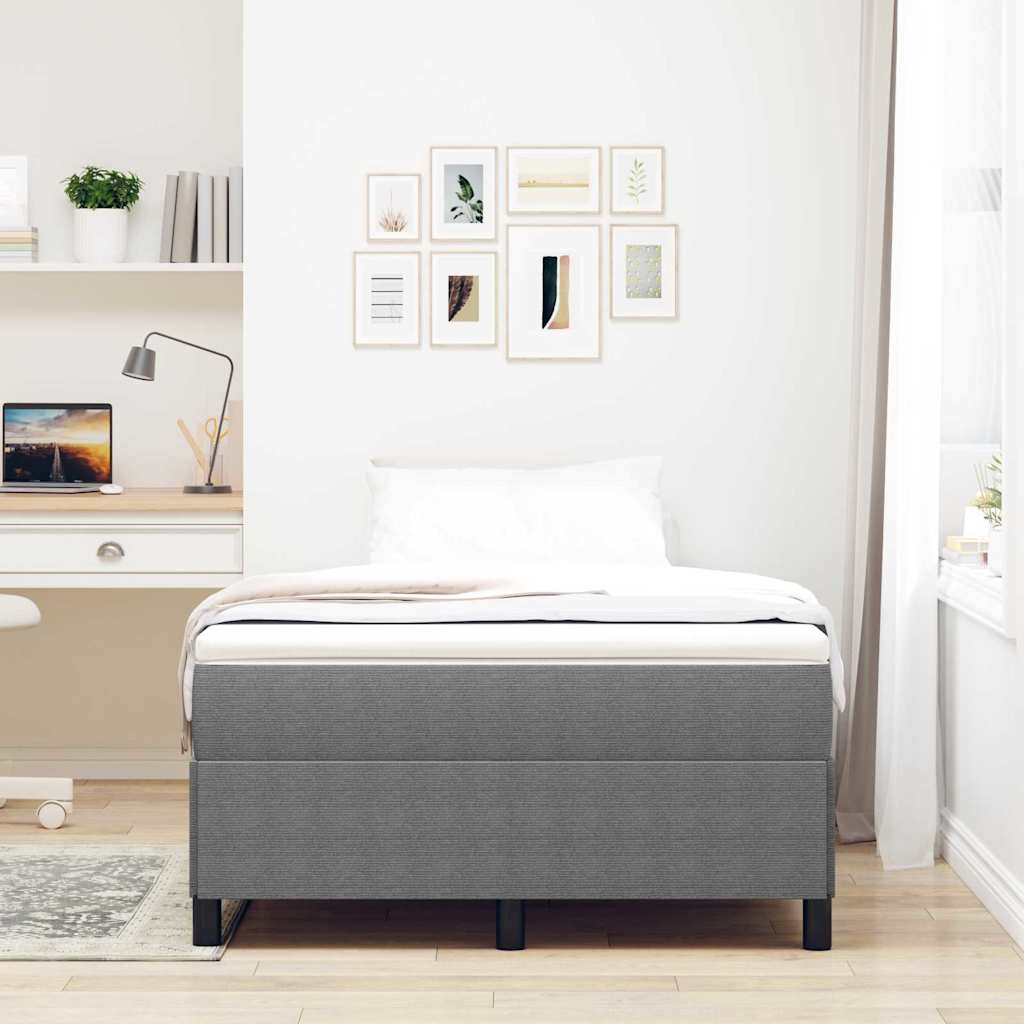 Krevet s opruga kutije Svjetlosiva 120 x 200 cm Kordura tekstil
