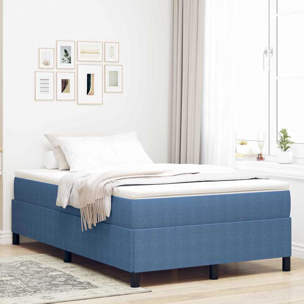 Krevet s opruga kutije Plava 120 x 200 cm Kordura tekstil