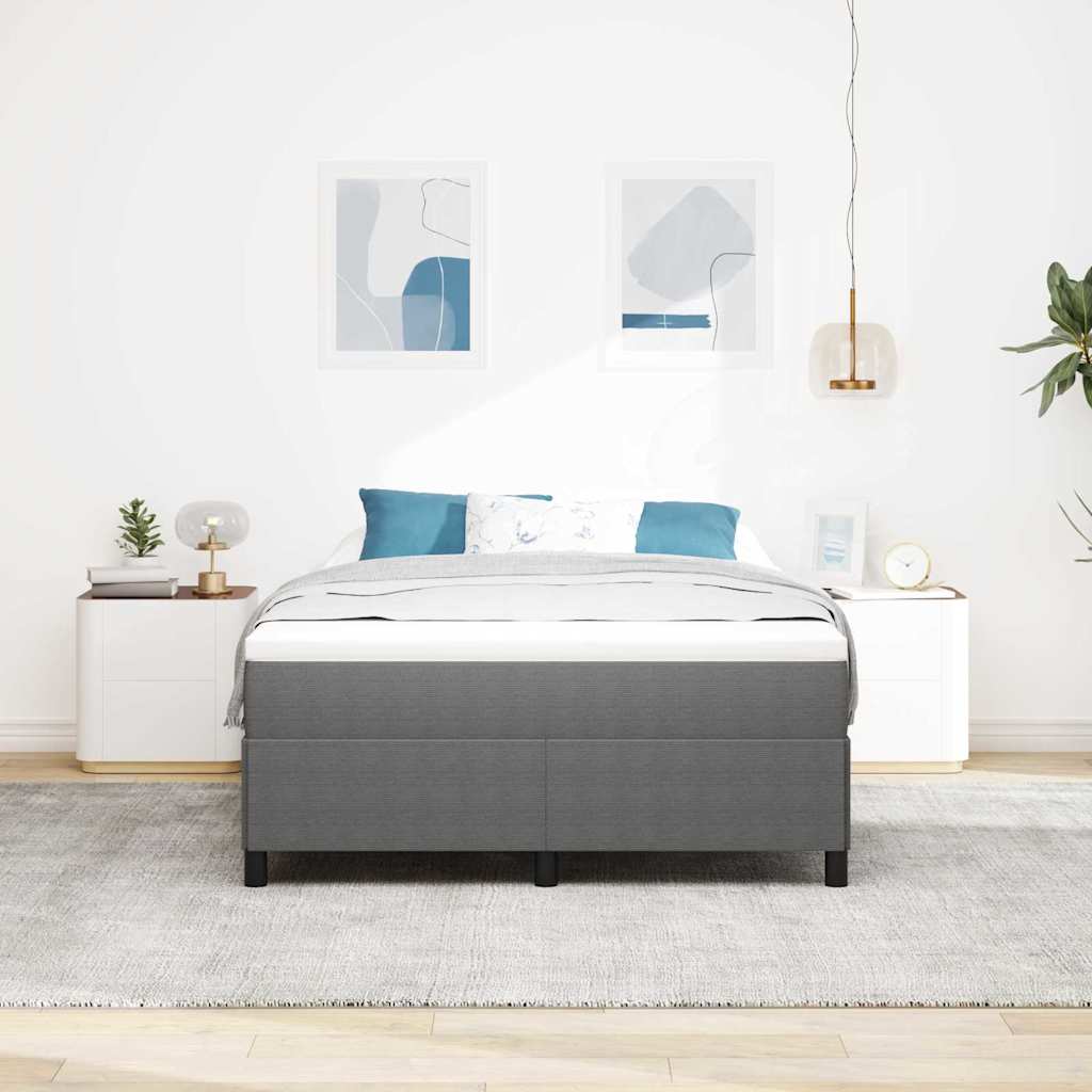 Krevet s opruga kutije Svjetlosiva 140 x 200 cm Kordura tekstil