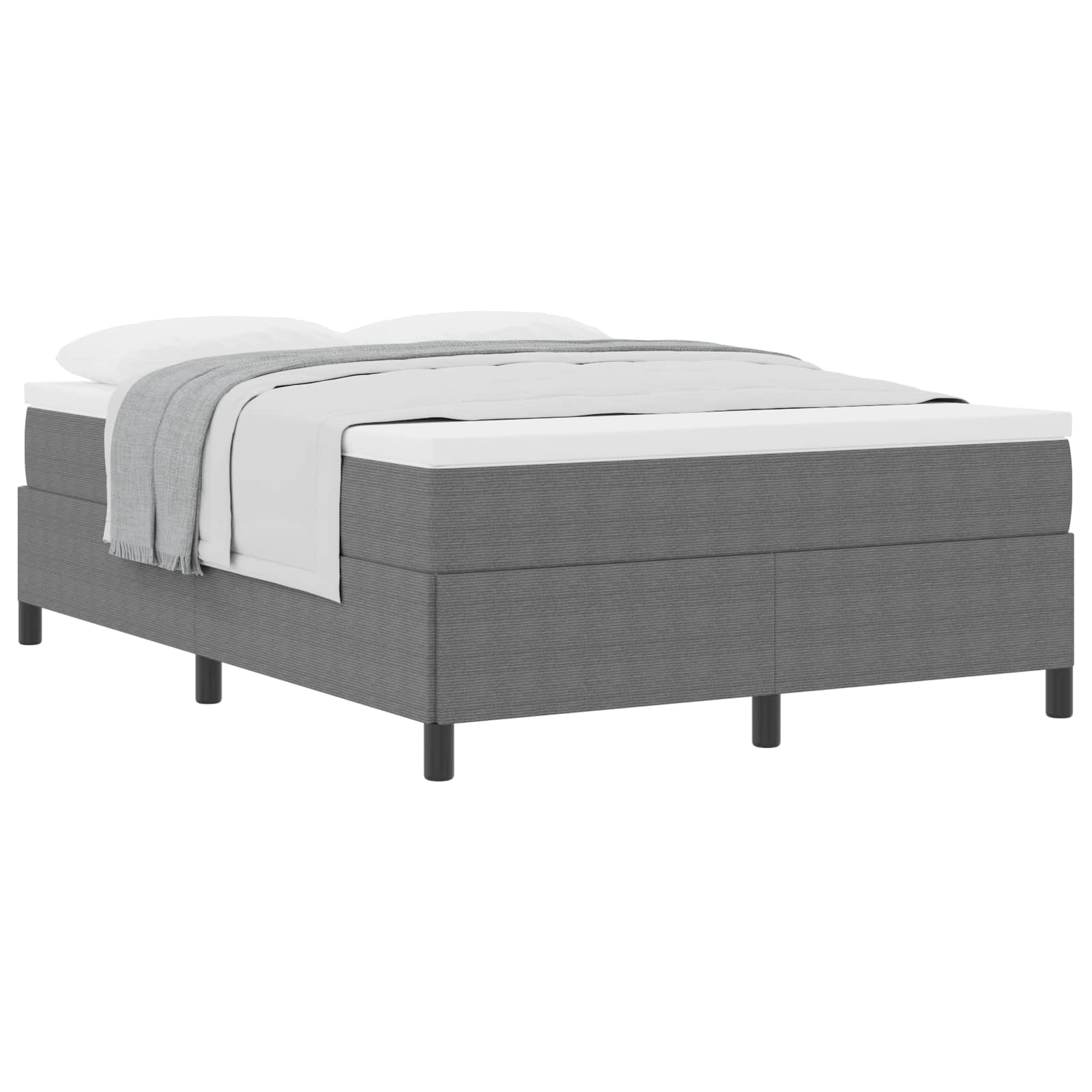 Krevet s opruga kutije Svjetlosiva 160 x 200 cm Kordura tekstil