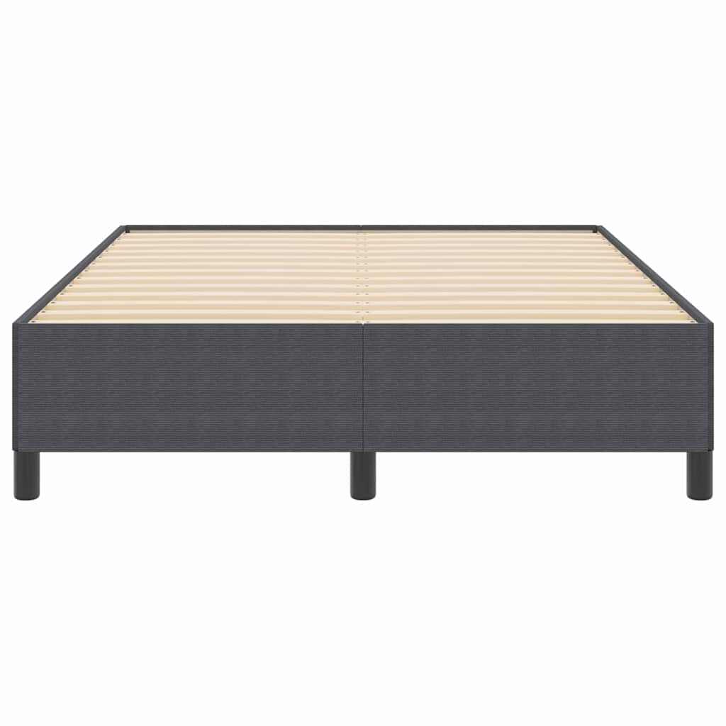 Krevet s opruga kutije Tamnosiva 160 x 200 cm Kordura tekstil